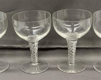 Steuben  Air twist Glasses 
