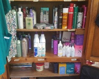 Beauty supplies. Lots and lots of them.