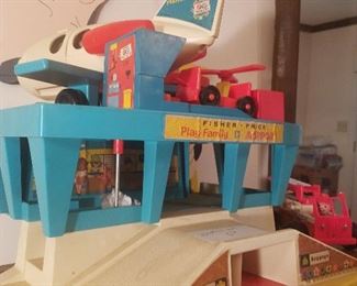 Fisher-Price and PlaySkool vintage toys. These were dearly loved but contain most parts.