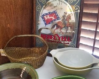 vintage collectibles, glassware, household items. Mary Frances never displayed the Rebel Yell decorative item, but somewhere, for some reason, someone wants this.