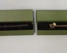 1110 LOT OF TWO HARRY POTTER THE NOBLE COLLECTION WAND REPLICAS, LOT INCLUDES; OLIVER WOOD & MADAM POMFREY, W/ ORIGINAL BOXES.