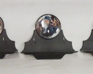 1112 LOT OF THREE WAND DISPLAYS FOR HERMOINE GRANGER, HARRY POTTER & DUMBLEDORE.