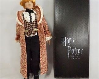 1117 HARRY POTTER TONNER DOLL RON WEASLEY AT THE YULE BALL, 17 IN H COMES W/ STAND, BASE, WAND, & ORIGINAL BOX.