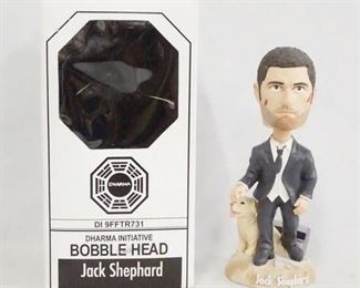 1161 LOST DHARMA INITATIVE JACK SHEPHARD BOBBLE HEAD W/ ORIGINAL BOX BY BIF BANG POW