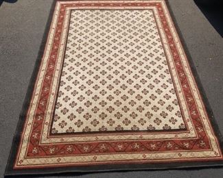 Area Rug ~ Black * Beige * Cinnamon