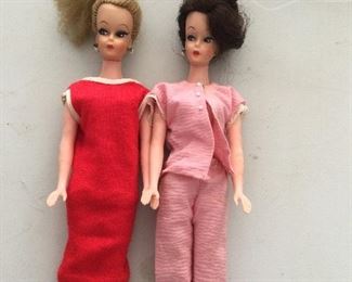 Vintage Uneeda Barbie clones. Mitzi and Wendy 