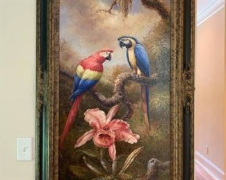 Entrancing Tropical Rainforest Framed Painting