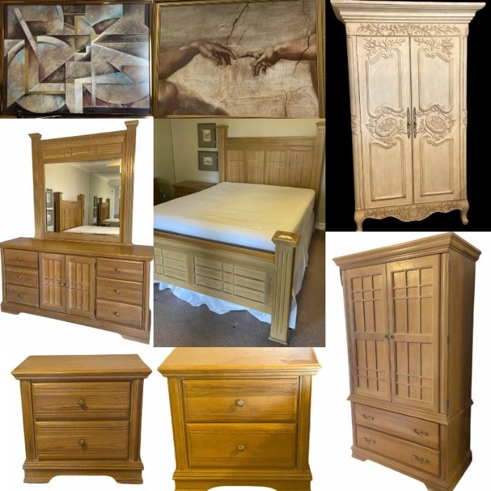 Furniture, Antiqued Finish Armoire, Vintage 90’s Versace Shirts, Signed Contemporary Artwork, Vintage Men’s Suit Form, Vintage Brass Purse, Diamond Graphics Card, Sony Car Audio Speakers & Stereo, Jewelry, Shoes, Handbags & MORE!
CCTV Security Cameras & Screen, BOSS Audio/Video Switcher, New Granite Countertop w/Sink, Pool Pump Parts, Clay Flower Pots, Makeup Brushes, Paula Young Wigs, Etc.
