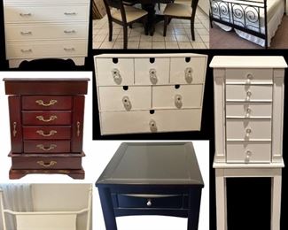Furniture, Antiqued Finish Armoire, Vintage 90’s Versace Shirts, Signed Contemporary Artwork, Vintage Men’s Suit Form, Vintage Brass Purse, Diamond Graphics Card, Sony Car Audio Speakers & Stereo, Jewelry, Shoes, Handbags & MORE!

CCTV Security Cameras & Screen, BOSS Audio/Video Switcher, New Granite Countertop w/Sink, Pool Pump Parts, Clay Flower Pots,  Makeup Brushes, Paula Young Wigs, Etc.
