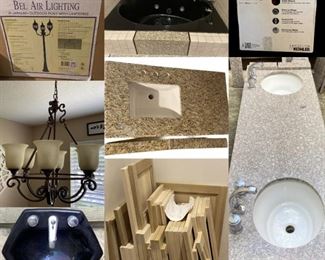 Furniture, Antiqued Finish Armoire, Vintage 90’s Versace Shirts, Signed Contemporary Artwork, Vintage Men’s Suit Form, Vintage Brass Purse, Diamond Graphics Card, Sony Car Audio Speakers & Stereo, Jewelry, Shoes, Handbags & MORE!

CCTV Security Cameras & Screen, BOSS Audio/Video Switcher, New Granite Countertop w/Sink, Pool Pump Parts, Clay Flower Pots,  Makeup Brushes, Paula Young Wigs, Etc.