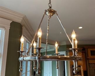 brushed nickel finish chandelier