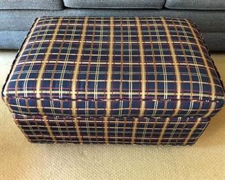 Ottoman upholstered by The Golden Needle (Hudsonville, MI).