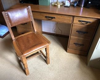 Desk by Ranch Oak (A. Brandt Company, Fort Worth).