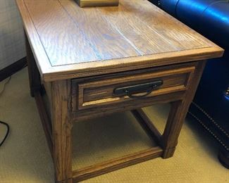 Single-drawer side/accent table by Ranch Oak (A. Brandt Company, Fort Worth).