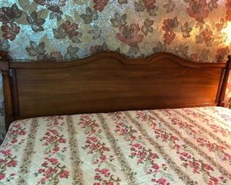 Closer look at headboard for Kindel “Belvedere” bed.