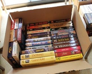 VHS tapes.