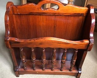 Ethan Allen magazine rack.