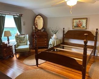 Assorted Oak primitive Antique Bedroom sets  