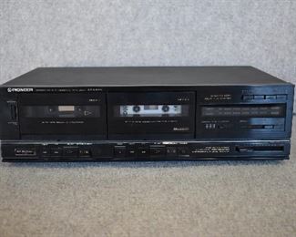 Pioneer CT-980w Stereo Double Cassette Deck Dual Tape Player Recorder