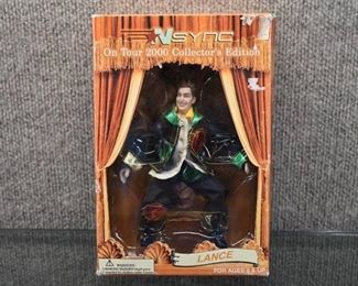 Vintage NSYNC On Tour 2000 Collectible Marionette in Box | Lance Bass | Box is 9" x 6"
