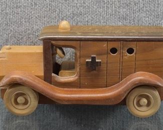 Vintage Shop Made Wooden Ambulance | 11.5" L