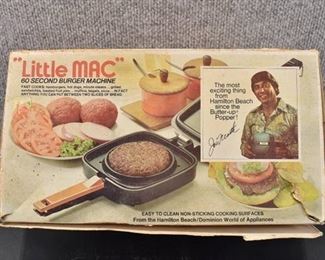 Vintage "Little Mac" 60 Second Burger Machine