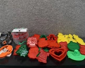 Large Lot Assorted Cookie Cutters