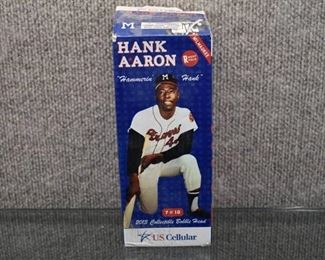 Hank Aaron U.S. Cellular 2013 Collectible Bobble Head in box | 7.75"