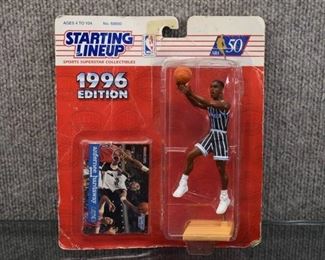 Vintage Starting Lineup 1996 Anfernee Hardaway Orlando Magic Figure and Card in Package | Figure is 6.25"