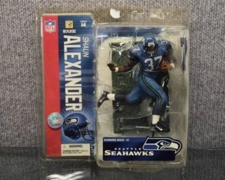 NFL Seattle Seahawks Shaun Alexander Series 14 Figure in Package | Figure is roughly 5.25"
