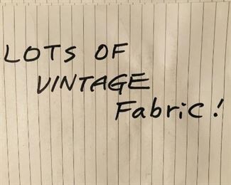 Lots of Vintage Clothing & Fabrics!