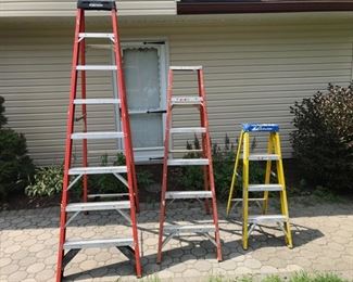 Step ladders 8, 6, and 4 foot