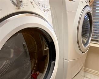 Front Loading Washer and Dryer with Pedestals