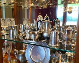 Very Nice Selection of Crystal and Pewter