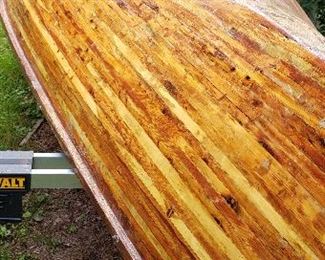 Hand crafted canoe 18'