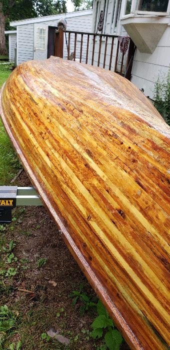 Hand crafted canoe 18'