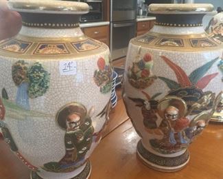 (2) Japanese Vases