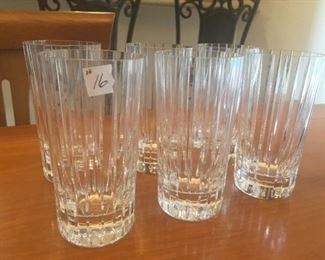 6-Baccarat Highball Glasses or Drinking Glasses