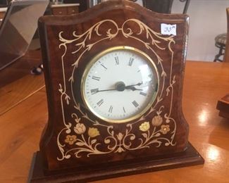 Italian Inlaid Mantle Clock