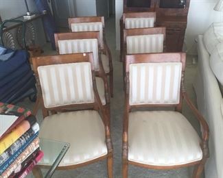 (8) Arm Chairs (only 6 showing)