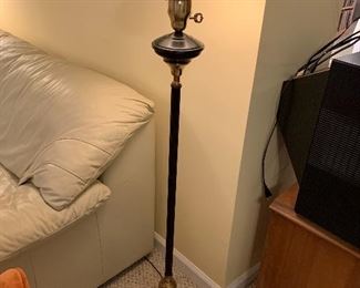 2 Vintage Hitchcock Style Floor Lamps