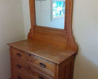 Vintage dresser.  All bedroom pieces match.