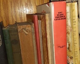 Vintage books and Sears Catalogues