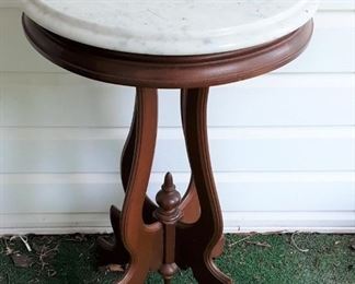 MARBLE TOP ANTIQUE TABLE