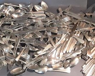 LARGE SILVER WARE LOT