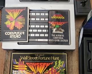 Vintage game consoles and games