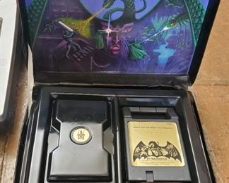 Vintage game consoles and games