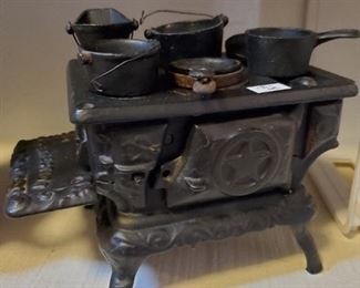Miniature replica Cast Iron Stove.