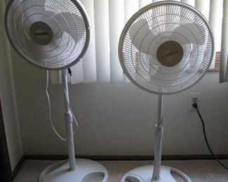 #14 SOLD - 2 Lasko adjustable height pedestal fans