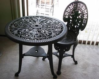 #26 SOLD - plastic table & chair